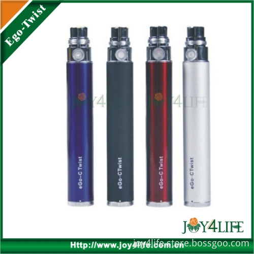 Variable Voltage E-Cig EGO Twist with Clearomizer 1.6ml Liquid Refill